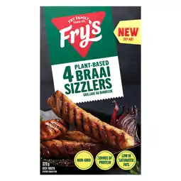 Pick n Pay Liquor Fry's 4 Plant Based Braai Sizzlers 320g offer
