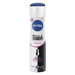 Pick n Pay Liquor Nivea Invisible Black & White Deodorant 150ml offer