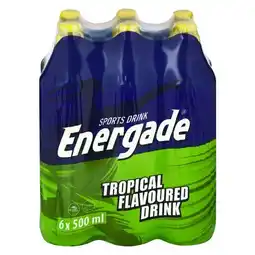 Pick n Pay Liquor Energade Tropical Flavoured Sports Drink 6 x 500ml offer