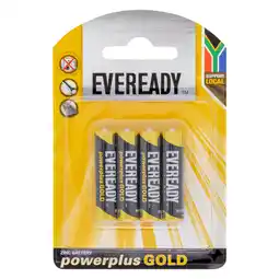 Pick n Pay Liquor Eveready Power Plus Gold Zinc Batteries Aaa 4s offer