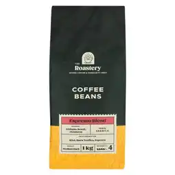 Pick n Pay Liquor The Roastery Espresso Blend Coffee Beans 1kg offer