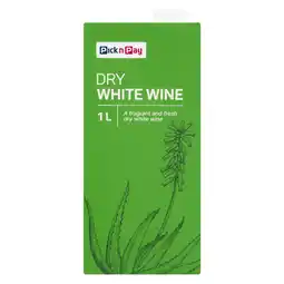 Pick n Pay Liquor PnP Dry White Wine 1L offer
