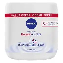 Pick n Pay Liquor Nivea Body Cream Repair 400ml offer