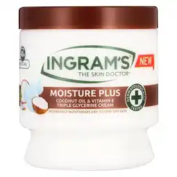 Pick n Pay Liquor Ingram's Moisture Plus Coconut Oil & Vitamin E Triple Glycerine Cream 450ml offer