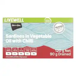 Pick n Pay Liquor PnP Live Well Sardines In Vegetable Oil With Chili 120g offer