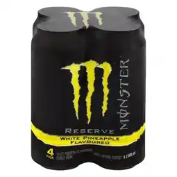 Pick n Pay Liquor Monster Reserve White Pineapple Flavoured Energy Drinks 4 x 500ml offer