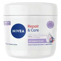 Pick n Pay Liquor Nivea Repair & Care Fragrance-Free Body Cream 400ml offer