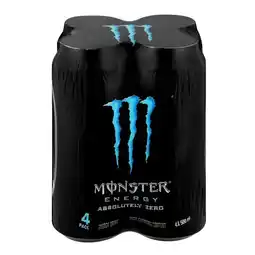 Pick n Pay Liquor Monster Absolutely Zero Energy Drink 4 x 500ml offer