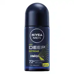 Pick n Pay Liquor Nivea Men Black Carbon Deep Extreme Anti-Perspirant Roll-On 50ml offer