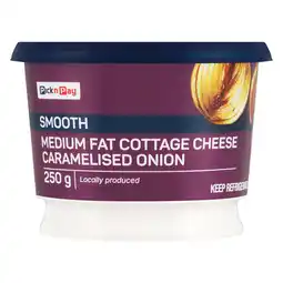 Pick n Pay Liquor PnP Caramelised Onion Medium Fat Cottage Cheese 250g offer