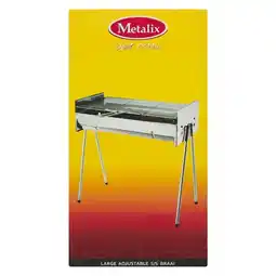 Pick n Pay Liquor Metalix 451 Large Stainless Steel Adjustable Braai offer