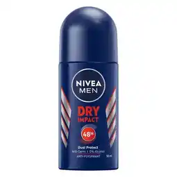 Pick n Pay Liquor Nivea For Men Roll On Deodorant Dry 50ml offer