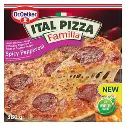 Pick n Pay Liquor Dr. Oetker Ital Pizza Familia Frozen Spicy Pepperoni Pizza 380g offer