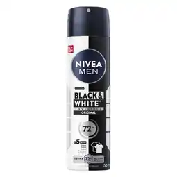 Pick n Pay Liquor Nivea Men Black & White Power Deodorant Body Spray 150ml offer