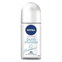 Pick n Pay Liquor Nivea Pure Invisible Roll-On 50ml offer