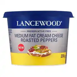 Pick n Pay Liquor Lancewood Medium Fat Roasted Peppers Cream Cheese 230g offer