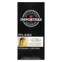 Pick n Pay Liquor Importers Milano Coffee Capsules 10s offer