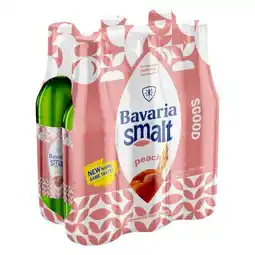 Pick n Pay Liquor Bavaria Smalt Non-Alcoholic Peach Flavoured Malt Drink 6 x 340ml offer