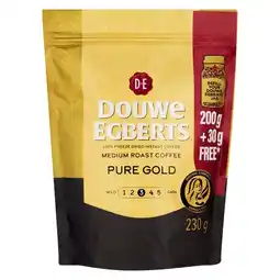 Pick n Pay Liquor Douwe Egberts Pure Gold Medium Roast Instant Coffee 230g offer