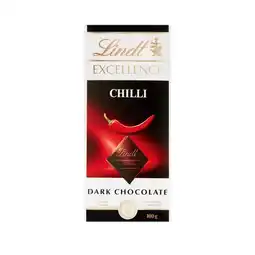 Pick n Pay Liquor Lindt Excellence Dark Chilli Chocolate Slab 100g offer