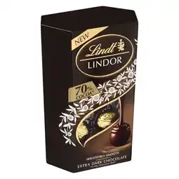 Pick n Pay Liquor Lindor Cornet Extra Dark Chocolate Truffles 200g offer