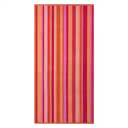 Pick n Pay Liquor Real Home Pink Stripe Beach Towel 86x160cm offer