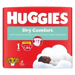 Pick n Pay Liquor Huggies Dry Comfort Nappies Jumbo Pack Size 1 84 Pack offer