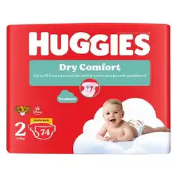 Pick n Pay Liquor Huggies Dry Comfort Nappies Jumbo Pack Size 2 74 Pack offer