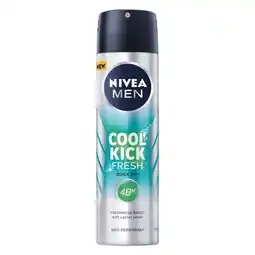 Pick n Pay Liquor Nivea Men Cool Kick Fresh Deodorant Body Spray 150ml offer