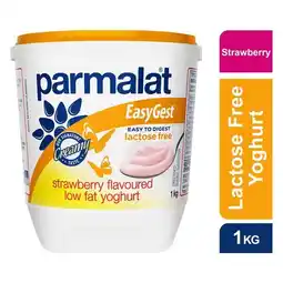 Pick n Pay Liquor Parmalat Easygest Medium Fat Strawberry Yoghurt 1kg offer