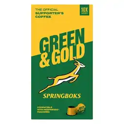 Pick n Pay Liquor Terbodore Coffee Green & Gold Coffee Capsules 52g offer