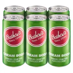 Pick n Pay Liquor Bashews Cream Soda Sparkling Drink 6 x 300ml offer