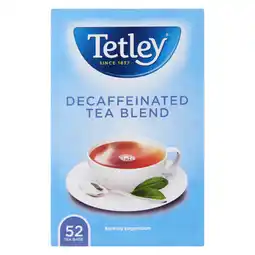 Pick n Pay Liquor Tetley Decaffeinated Tea Blend 52 Pack offer