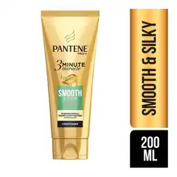 Pick n Pay Liquor Pantene 3Min Miracle Hair Conditioner Smooth & Sleek 200ml offer