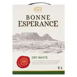 Pick n Pay Liquor Bonne Esperance White Wine 5L offer
