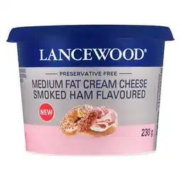 Pick n Pay Liquor Lancewood Medium Fat Smoked Ham Cream Cheese 230g offer