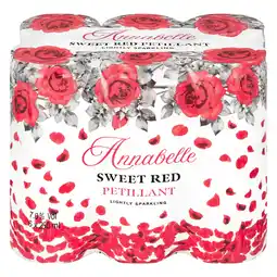 Pick n Pay Liquor Annabelle Sweet Red Petillant 6 x 250ml offer