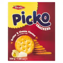 Pick n Pay Liquor Tasty Treats Butter & Cheese Flavour Picko Crackers 200g offer