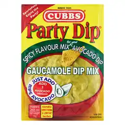 Pick n Pay Liquor Cubbs Original Recipe Avocado Party Dip 15g offer