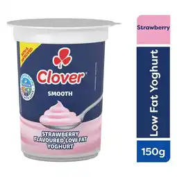 Pick n Pay Liquor Clover Classic Low Fat Strawberry Dairy Snack 150g offer