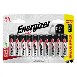 Pick n Pay Liquor Energizer Max AA Battery 20 Pack offer