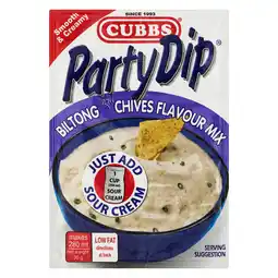 Pick n Pay Liquor Cubbs Biltong & Chives Party Dip 30g offer