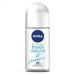 Pick n Pay Liquor Nivea Fresh Natural Roll-On Deodorant 50ml offer
