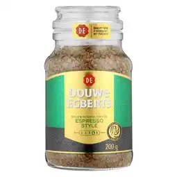 Pick n Pay Liquor Douwe Egberts Espresso Style Instant Coffee 200g offer