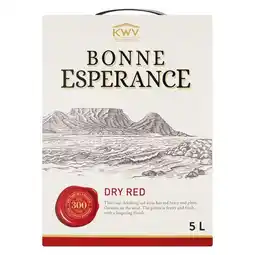 Pick n Pay Liquor Bonne Esperance Red Wine 5L offer