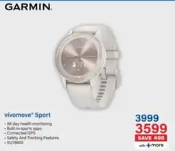 Incredible Connection GARMIN Vívomove Sport offer