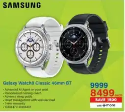 Incredible Connection SAMSUNG Galaxy Watch8 Classic 46mm BT offer