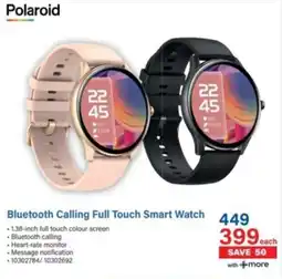 Incredible Connection Polaroid Bluetooth Calling Full Touch Smart Watch offer