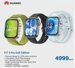 Incredible Connection HUAWEI FIT 4 Pro Golf Edition offer
