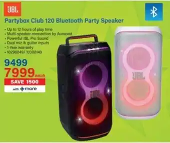 Incredible Connection JBL Partybox Club 120 Bluetooth Party Speaker offer